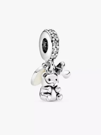 Baby-Teddybär-Dangle Charm aus Sterlingsilber