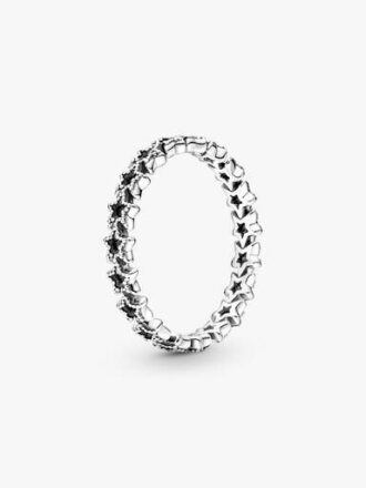 Band of Asymmetric Stars Ring – Sterlingsilber