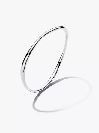 Bangle aus Sterlingsilber in organischer Form