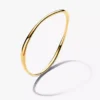 Bangle in organischer Form, 14-karätig vergoldet Bangle in organischer Form, 14-karätig vergoldet