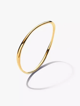 Bangle in organischer Form, 14-karätig vergoldet