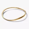 Bangle in organischer Form, 14-karätig vergoldet Bangle in organischer Form, 14-karätig vergoldet