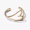 Bangle in organischer Herzform, 14-karätig vergoldet Bangle in organischer Herzform, 14-karätig vergoldet