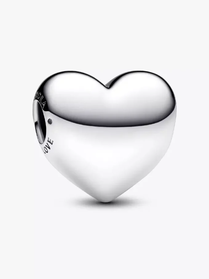 „Be Love“ gravierbarer großer Herz-Charm aus Sterlingsilber „Be Love“ gravierbarer großer Herz-Charm aus Sterlingsilber