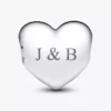 „Be Love“ gravierbarer großer Herz-Charm aus Sterlingsilber „Be Love“ gravierbarer großer Herz-Charm aus Sterlingsilber