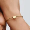 „Be love“ gravierbarer Herz-Charm, 14-karätig vergoldet „Be love“ gravierbarer Herz-Charm, 14-karätig vergoldet