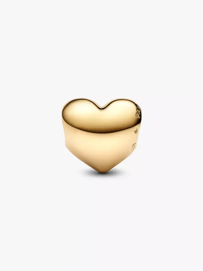 „Be love“ gravierbarer Herz-Charm, 14-karätig vergoldet „Be love“ gravierbarer Herz-Charm, 14-karätig vergoldet