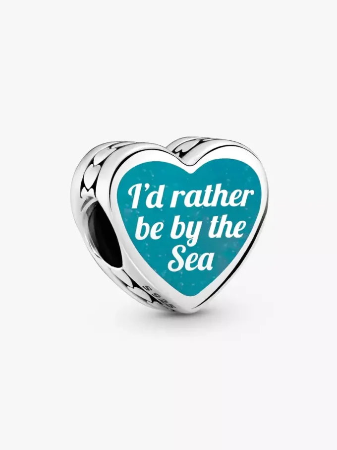 Beach Sandal Herz-Charm aus Sterlingsilber Beach Sandal Herz-Charm aus Sterlingsilber