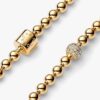 Beads & Pavé Armband – 14 Karat vergoldet Beads & Pavé Armband – 14 Karat vergoldet