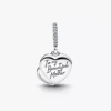 „Beautiful Mother“ Dangle Charm aus Sterlingsilber „Beautiful Mother“ Dangle Charm aus Sterlingsilber