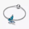Überdimensionaler Schmetterlings-Charm aus Sterlingsilber Überdimensionaler Schmetterlings-Charm aus Sterlingsilber