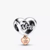 „Love you sister“-Herz-Charm aus Sterlingsilber, 14 Karat rosévergoldet „Love you sister“-Herz-Charm aus Sterlingsilber, 14 Karat rosévergoldet