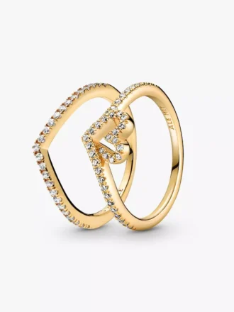 Better Together Wishbone Ring-Set, 2er-Set