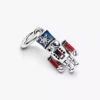 Beweglicher Nussknacker-Dangle Charm aus Sterlingsilber Beweglicher Nussknacker-Dangle Charm aus Sterlingsilber