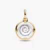 Bienenmedaillon-Charm aus Sterlingsilber, 14-karätig vergoldet