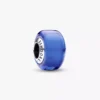 Blauer Mini-Murano Glass Charm aus Sterlingsilber Blauer Mini-Murano Glass Charm aus Sterlingsilber