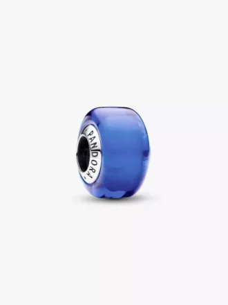 Blauer Mini-Murano Glass Charm aus Sterlingsilber