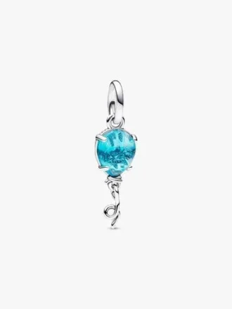 Blauer Murano Glass Dangle Charm – Sterlingsilber Blauer Murano Glass Dangle Charm – Sterlingsilber