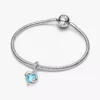 Blauer Murano Glass Delfin Dangle Charm aus Sterlingsilber Blauer Murano Glass Delfin Dangle Charm aus Sterlingsilber