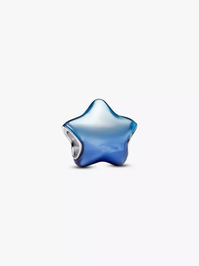 Blaues Stern-Charm aus Sterlingsilber