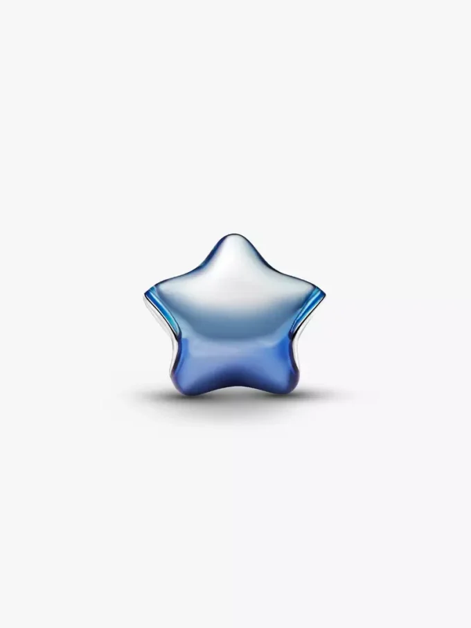 Blaues Stern-Charm aus Sterlingsilber