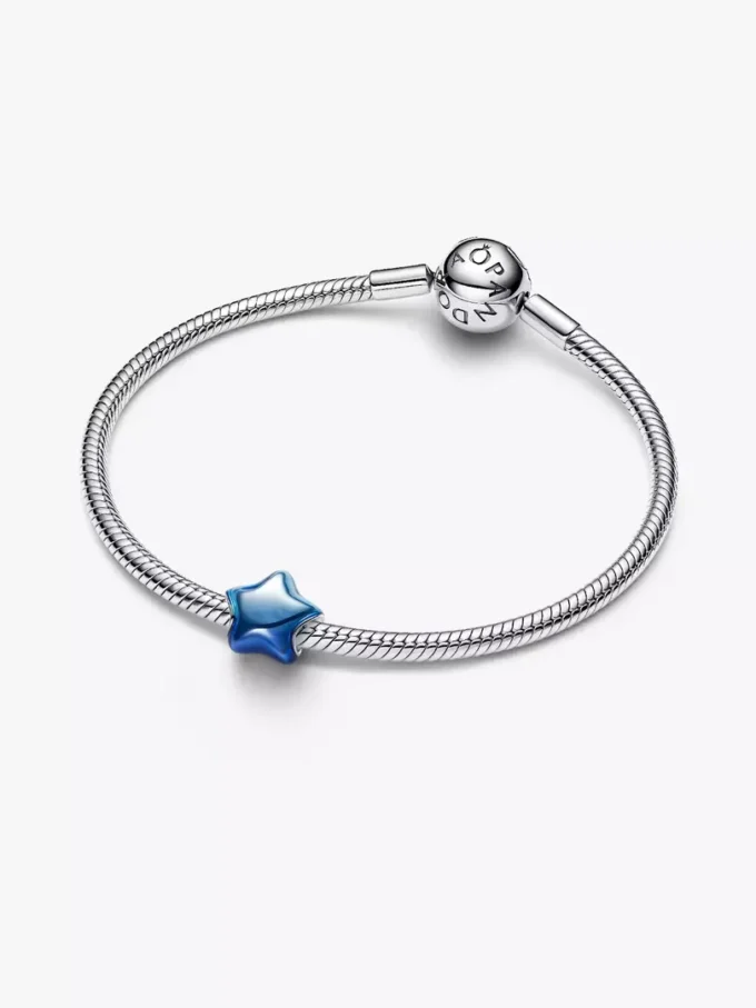 Blaues Stern-Charm aus Sterlingsilber