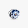Blaues Stiefmütterchen-Charm – Sterlingsilber Blaues Stiefmütterchen-Charm – Sterlingsilber