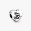 „Bless Your Heart“-Charm aus Sterlingsilber „Bless Your Heart“-Charm aus Sterlingsilber