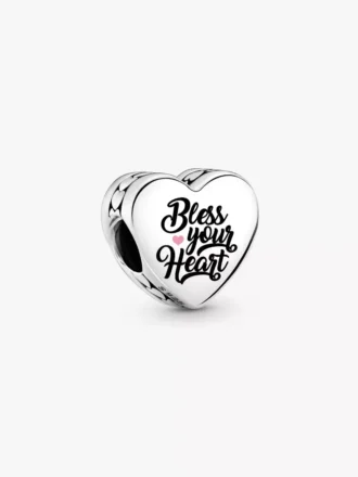 „Bless Your Heart“-Charm aus Sterlingsilber