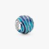 Blue Wave Charm – Sterlingsilber