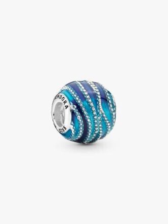 Blue Wave Charm – Sterlingsilber Blue Wave Charm – Sterlingsilber