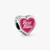 Boss Babe Herz-Charm aus Sterlingsilber