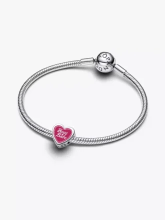 Boss Babe Herz-Charm aus Sterlingsilber Boss Babe Herz-Charm aus Sterlingsilber