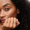 Breiter Ring mit gewelltem Band aus Sterlingsilber Breiter Ring mit gewelltem Band aus Sterlingsilber