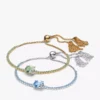 Bridgerton Freundschafts-Tennisarmband-Duo, 2er-Set