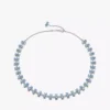 Bridgerton-Set aus blauer Schleifen-Halskette und Ohrringen, 2er-Set Bridgerton-Set aus blauer Schleifen-Halskette und Ohrringen, 2er-Set