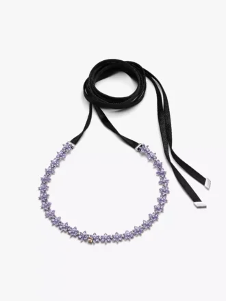 Bridgerton Herbarium & Bee Choker aus Sterlingsilber, 14-karätig vergoldet
