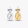 Bridgerton Schmetterling & Biene – teilbarer Dangle Charm aus Sterlingsilber, 14-karätig vergoldet