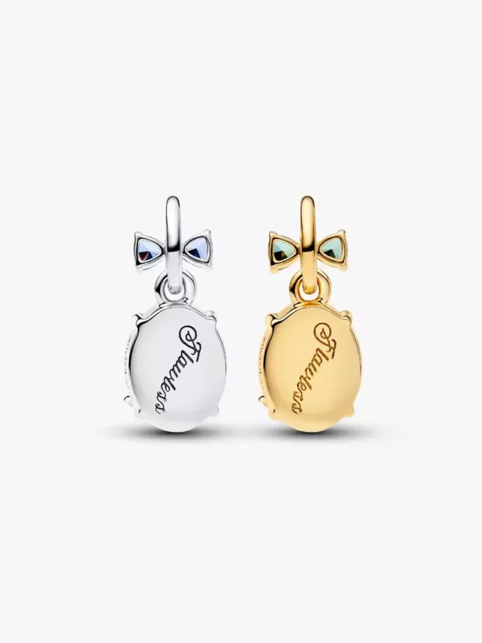 Bridgerton Schmetterling & Biene – teilbarer Dangle Charm aus Sterlingsilber, 14-karätig vergoldet
