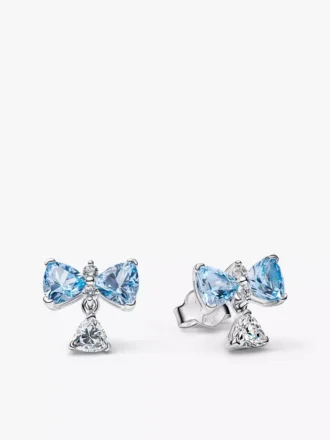 Bridgerton-Schmuckset mit blauer Schleife, 2er-Set