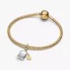 Bridgerton-Teebeutel-Dangle Charm aus Sterlingsilber, 14-karätig vergoldet