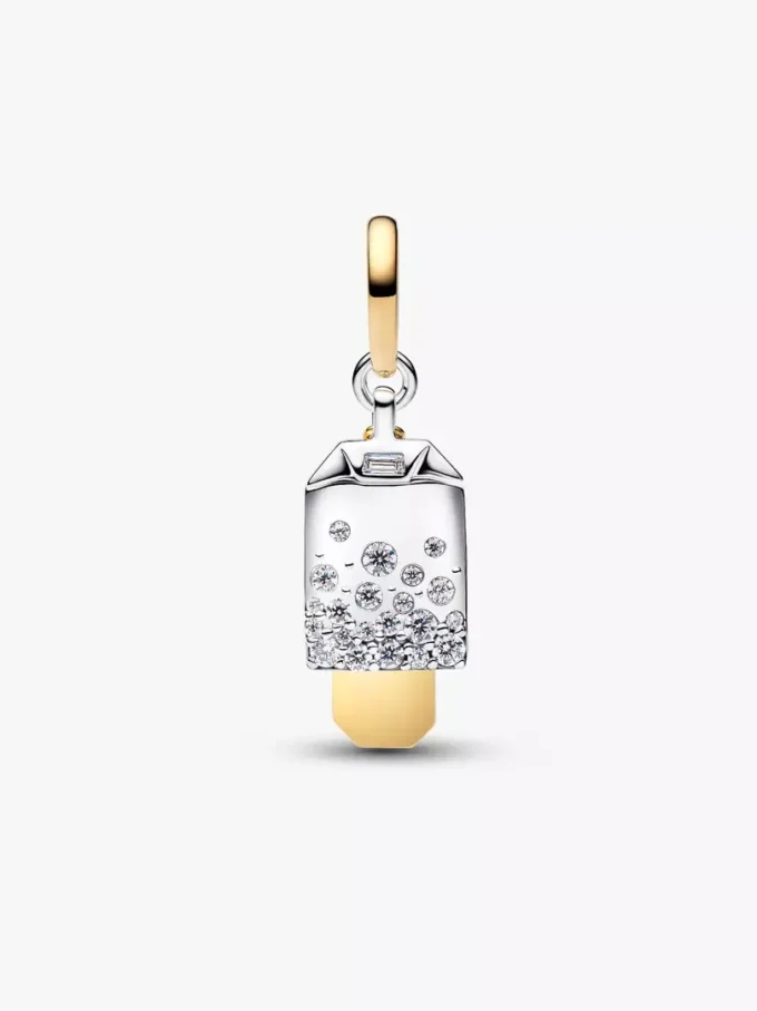 Bridgerton-Teebeutel-Dangle Charm aus Sterlingsilber, 14-karätig vergoldet