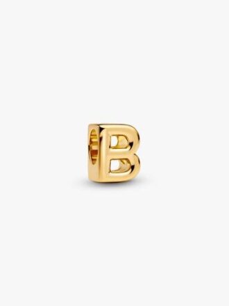 Buchstabe B Alphabet-Charm – 14 Karat vergoldet