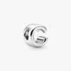 Buchstabe C Alphabet-Charm aus Sterlingsilber