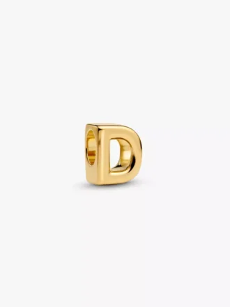 Buchstabe D Alphabet-Charm, 14 Karat vergoldet