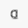 Buchstabe D Alphabet-Charm aus Sterlingsilber