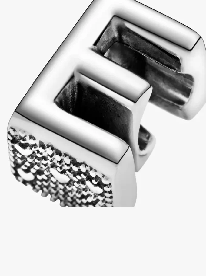 Buchstabe E als Alphabet-Charm aus Sterlingsilber
