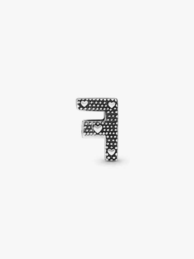 Buchstabe F Alphabet-Charm aus Sterlingsilber