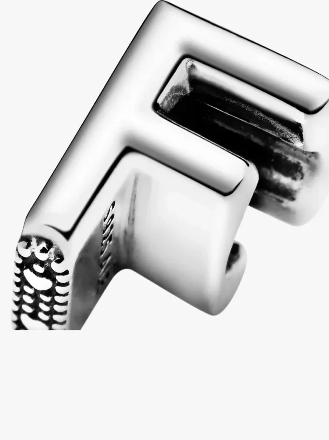 Buchstabe F Alphabet-Charm aus Sterlingsilber