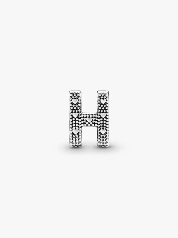 Buchstabe H Alphabet-Charm aus Sterlingsilber